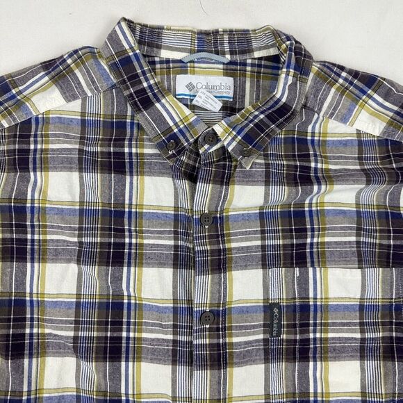 Columbia Men’s Out & Back Long Sleeve Plaid Button Up Shirt Size XXL 2XL AM7242 - Picture 3 of 8